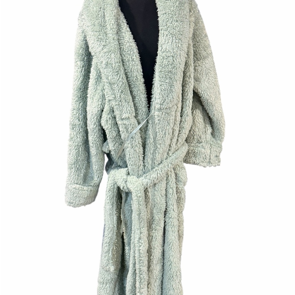 Berkshire Blanket Classic Extra-Fluffy™ Plush Women Robe 3X Mint Green NWT